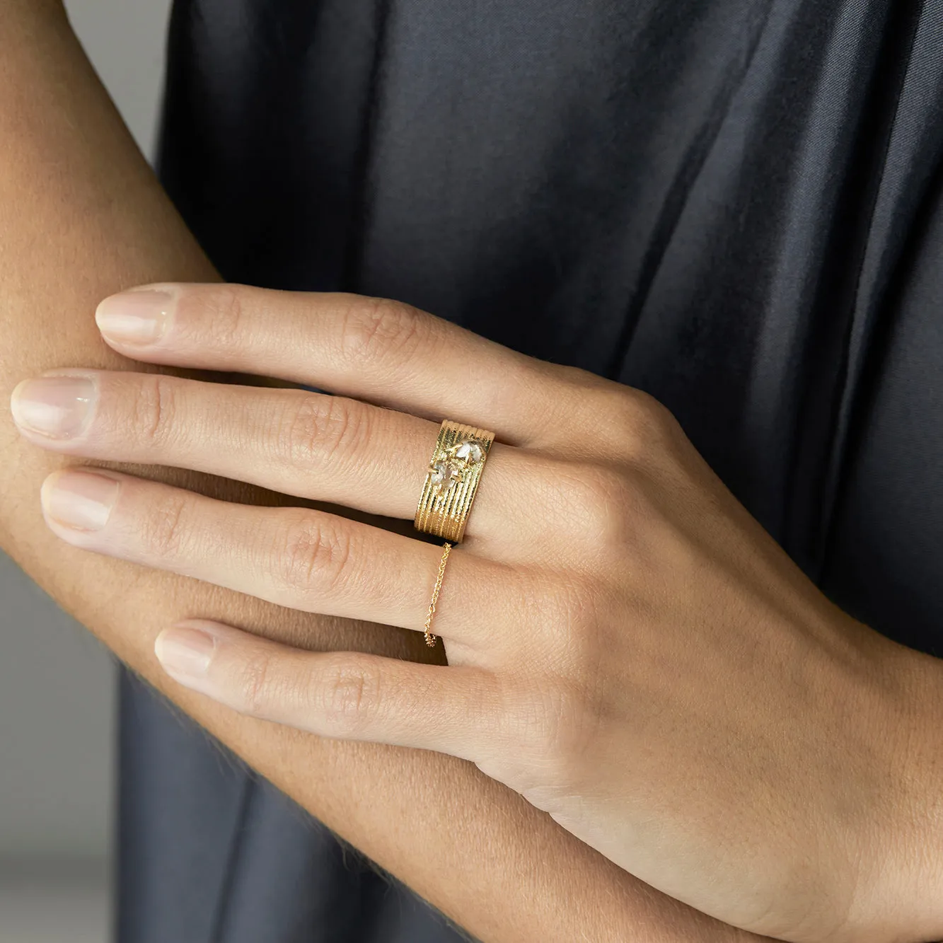 0.43 Carat 15th Anniversary One-of-a-Kind Brown Diamond Ring | BDR23-OOAK
