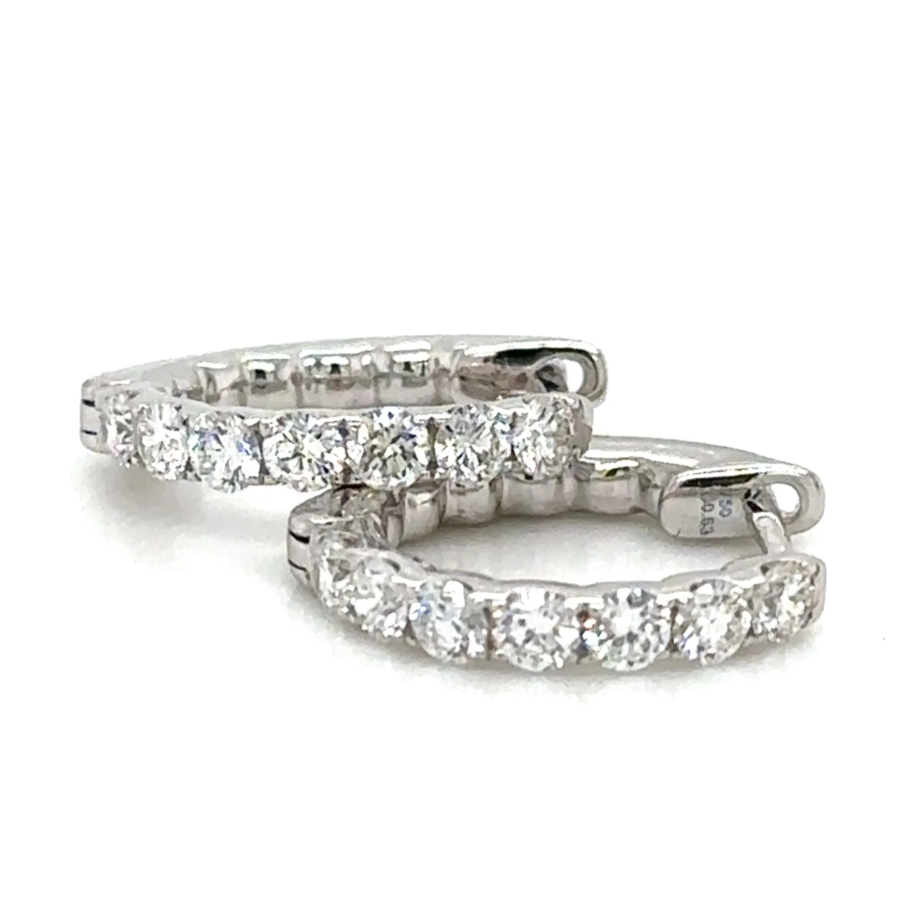 0.43ct tw Diamond Huggie Hoop Earrings