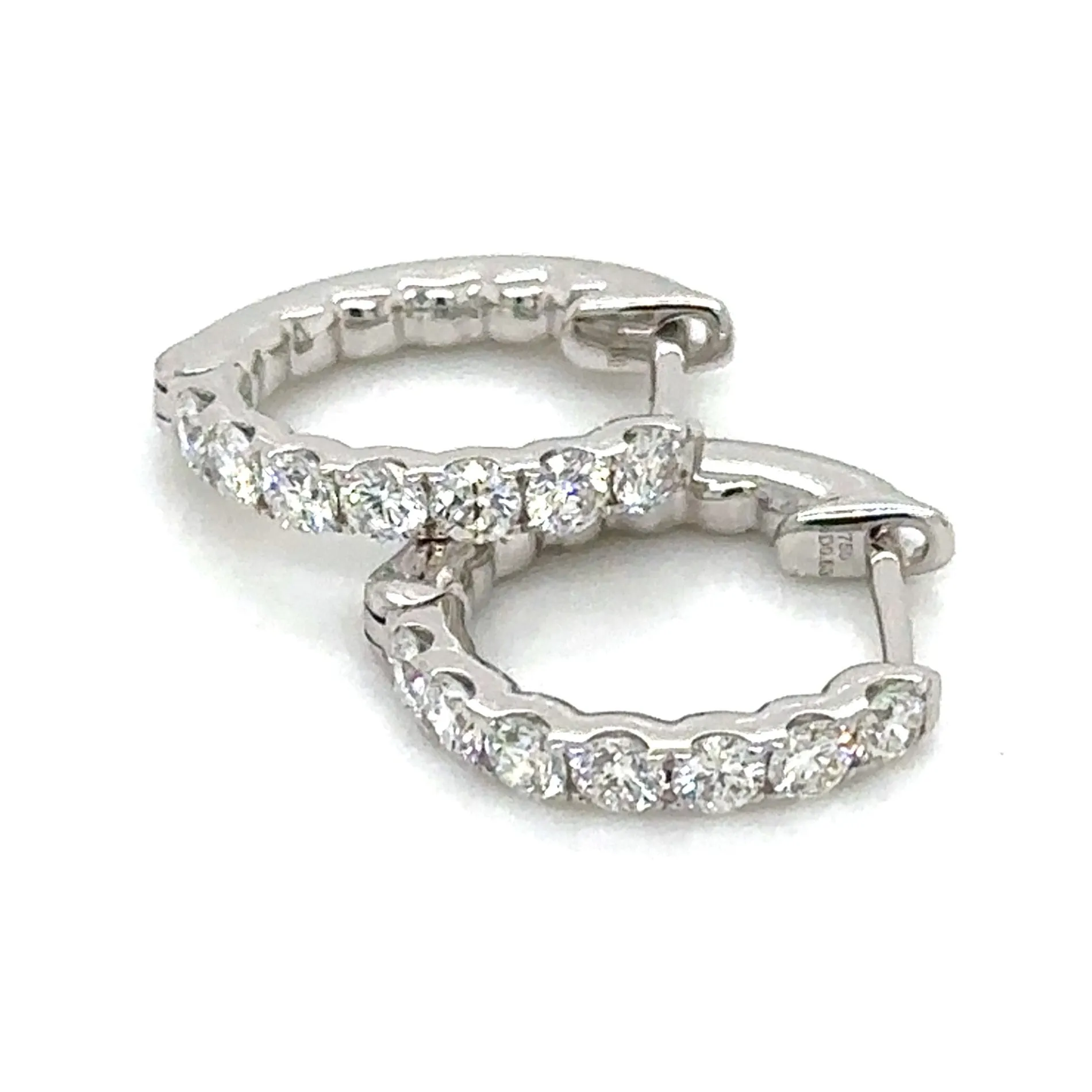 0.43ct tw Diamond Huggie Hoop Earrings