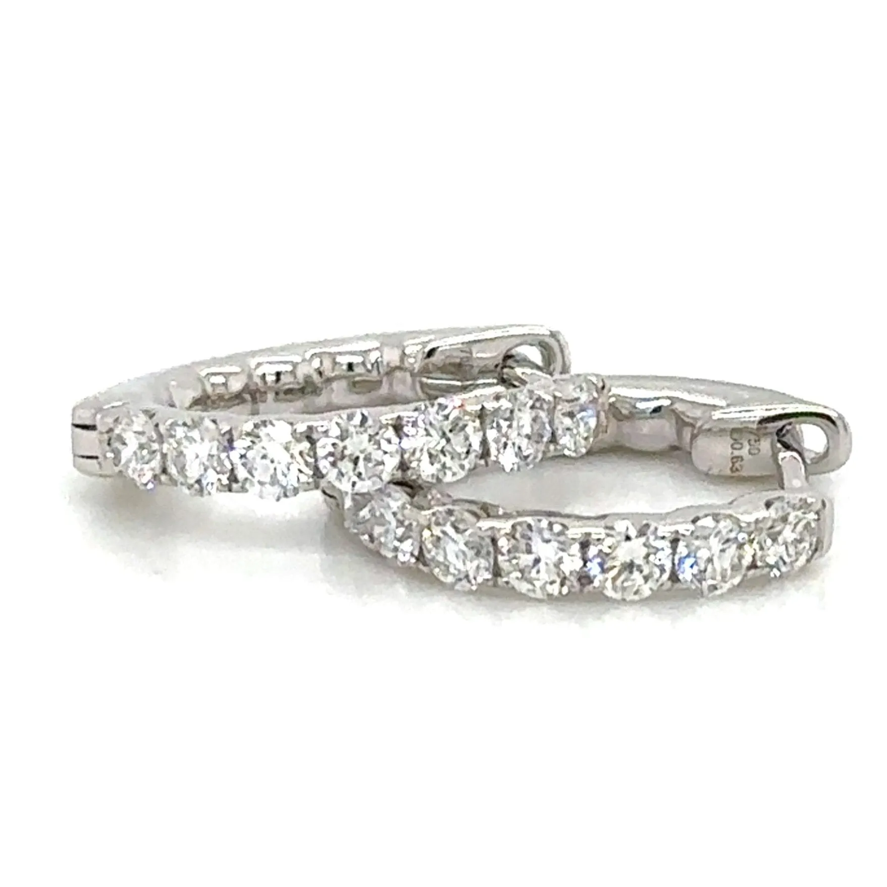 0.43ct tw Diamond Huggie Hoop Earrings