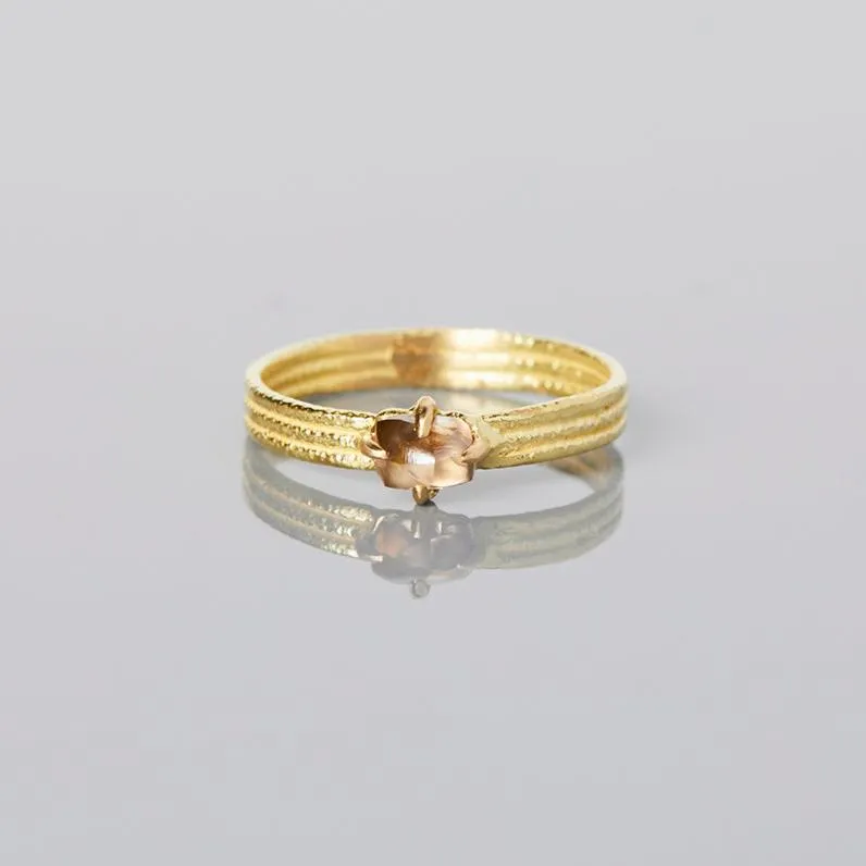 0.44 Carat 15th Anniversary One-of-a-Kind Brown Diamond Ring | BDR15-OOAK
