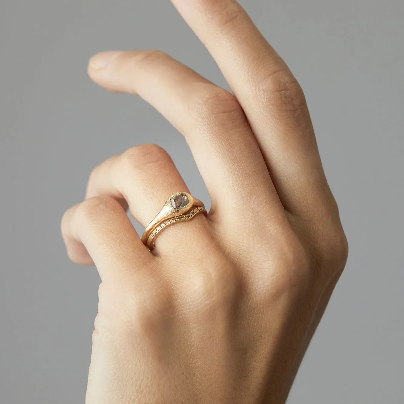 0.69 Carat 15th Anniversary One-of-a-Kind Brown Diamond Ring | BDR18-OOAK