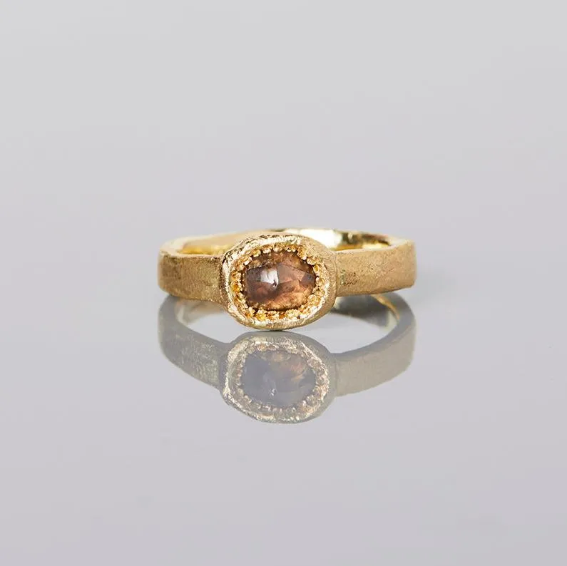 0.8 Carat 15th Anniversary One-of-a-Kind Brown Diamond Ring | BDR24-OOAK