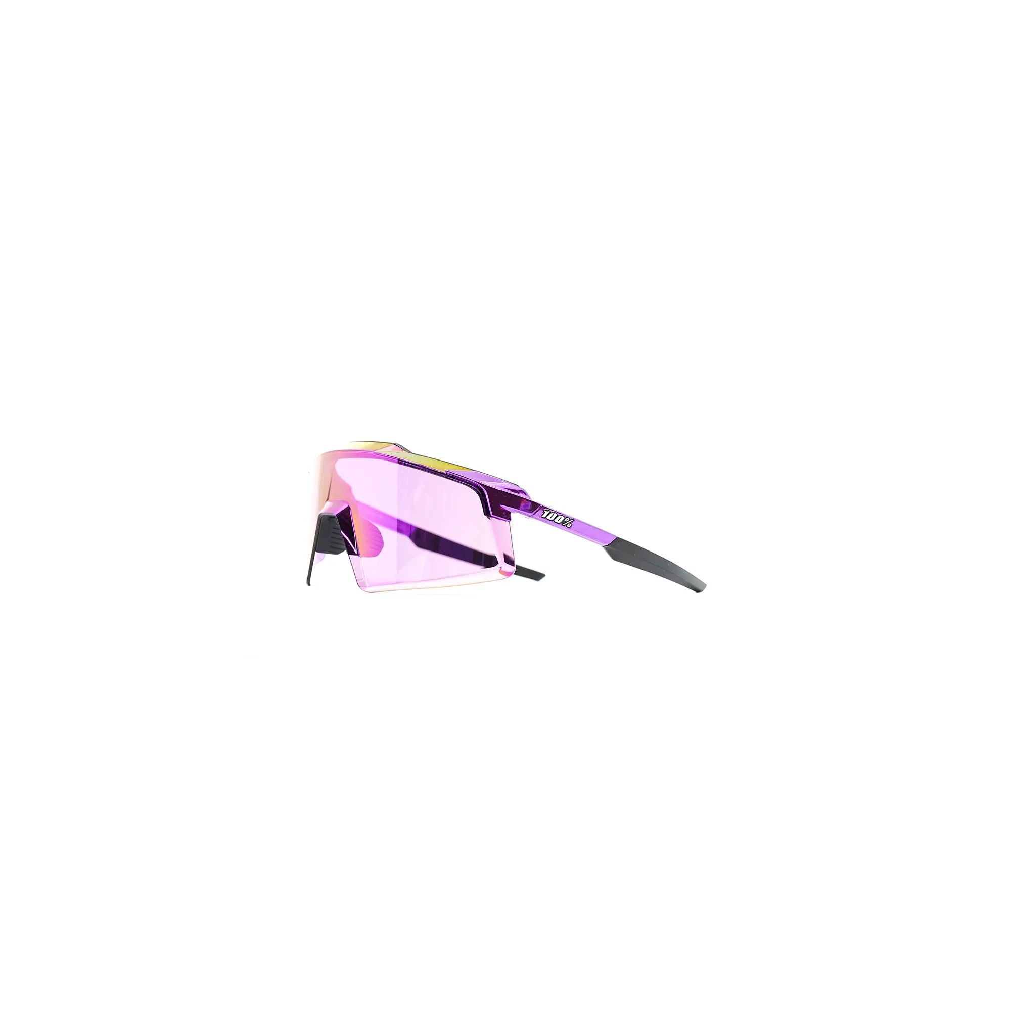 100% Aerocraft Sunglasses - Gloss Purple Chrome Purple Multilayer Mirror Lens