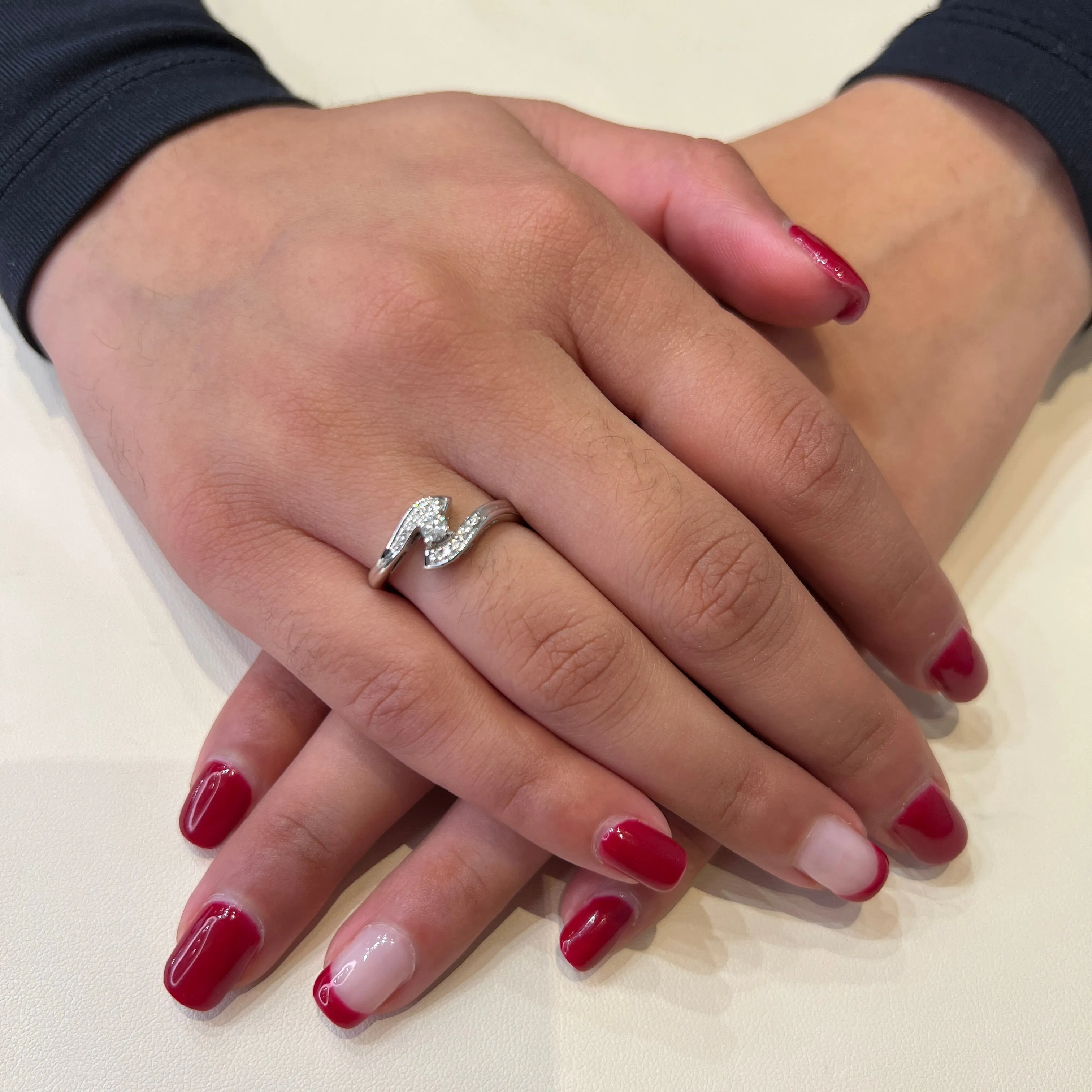 10K White Gold (0.16ct) Canadian Diamond Engagement Ring