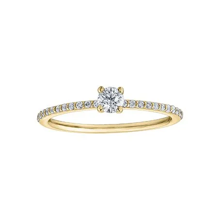 10K Yellow Gold (0.30ct) Canadian Diamond Ring
