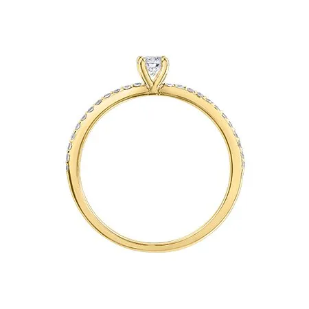 10K Yellow Gold (0.30ct) Canadian Diamond Ring