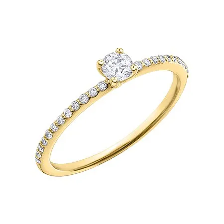 10K Yellow Gold (0.30ct) Canadian Diamond Ring