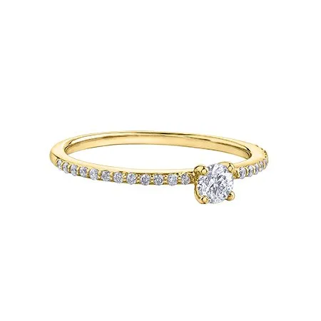 10K Yellow Gold (0.30ct) Canadian Diamond Ring