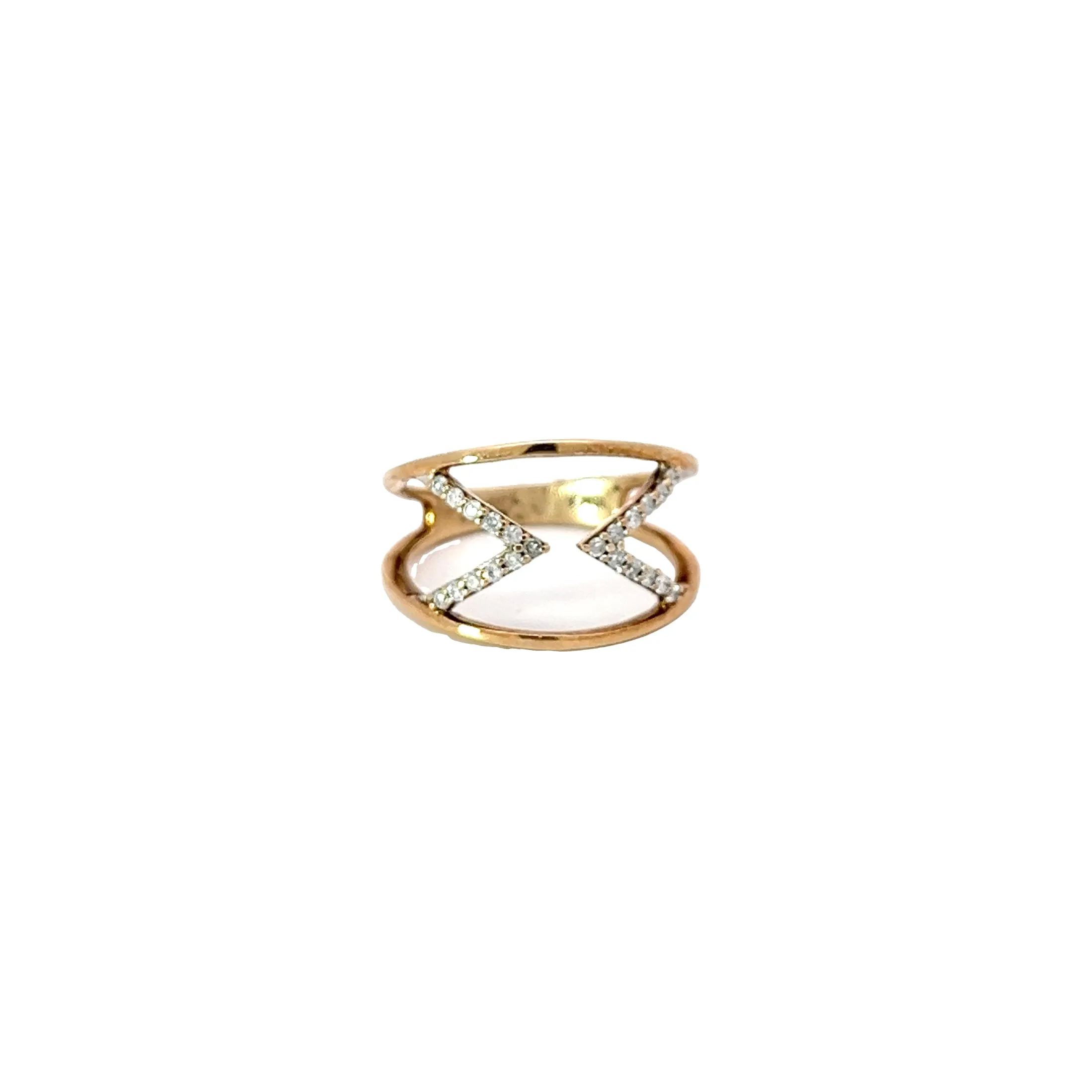 10k yellow gold.15ct G SI1 Round  Diamond Accent ring
