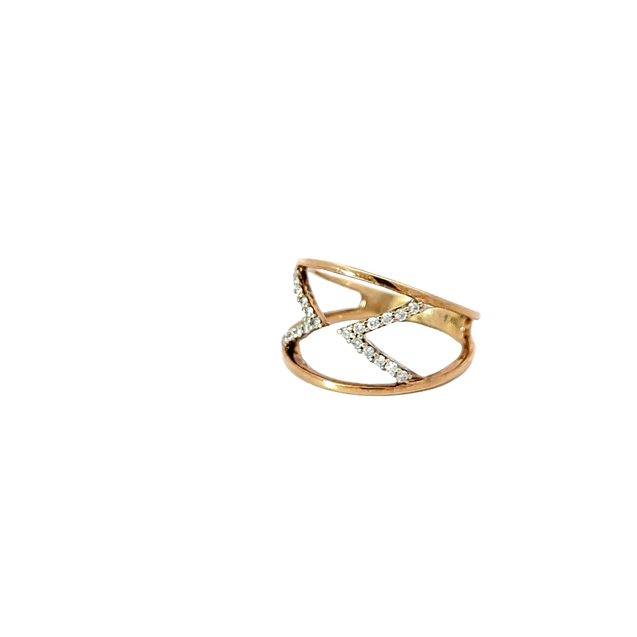 10k yellow gold.15ct G SI1 Round  Diamond Accent ring