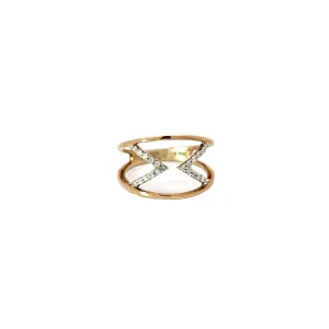 10k yellow gold.15ct G SI1 Round  Diamond Accent ring