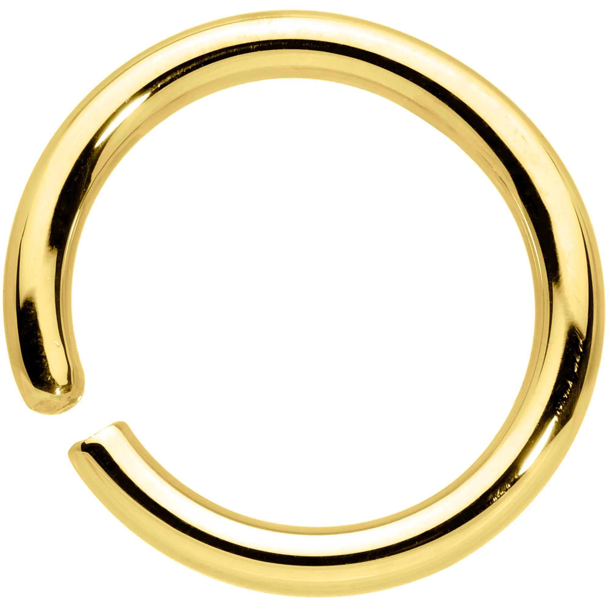 14 Gauge 3/8 Handcrafted Solid 14k Yellow Gold Seamless Circular Ring