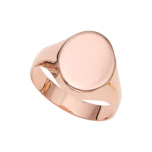 14K Gold High Polish Signet Rings