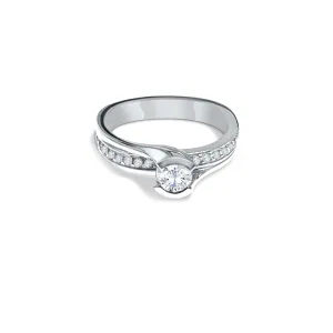 14K White Gold (0.49ct) Canadian Diamond Engagement Ring