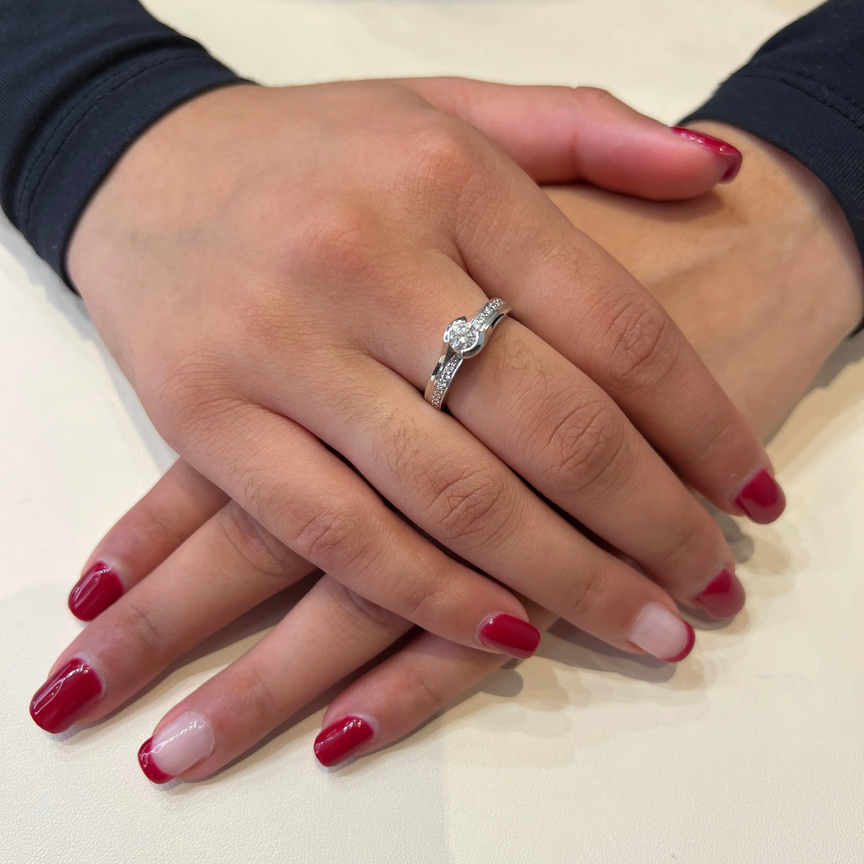 14K White Gold (0.49ct) Canadian Diamond Engagement Ring