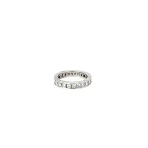 14k white gold 2.50CT SI1 princess cut Princess Cut eternity ring