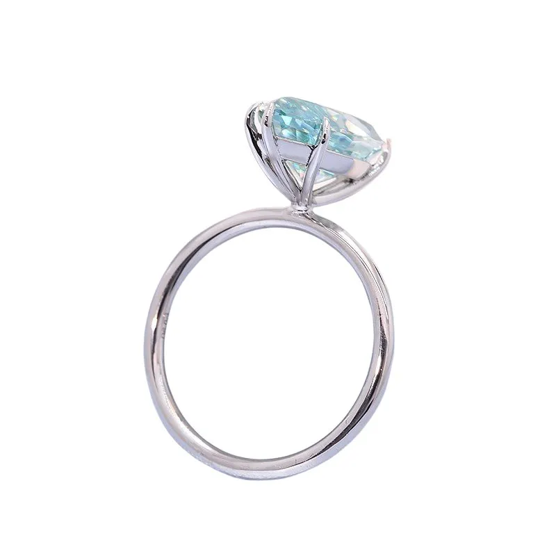 14k White Gold 3.0 Ct Marquise Cut Diamond Engagement Ring