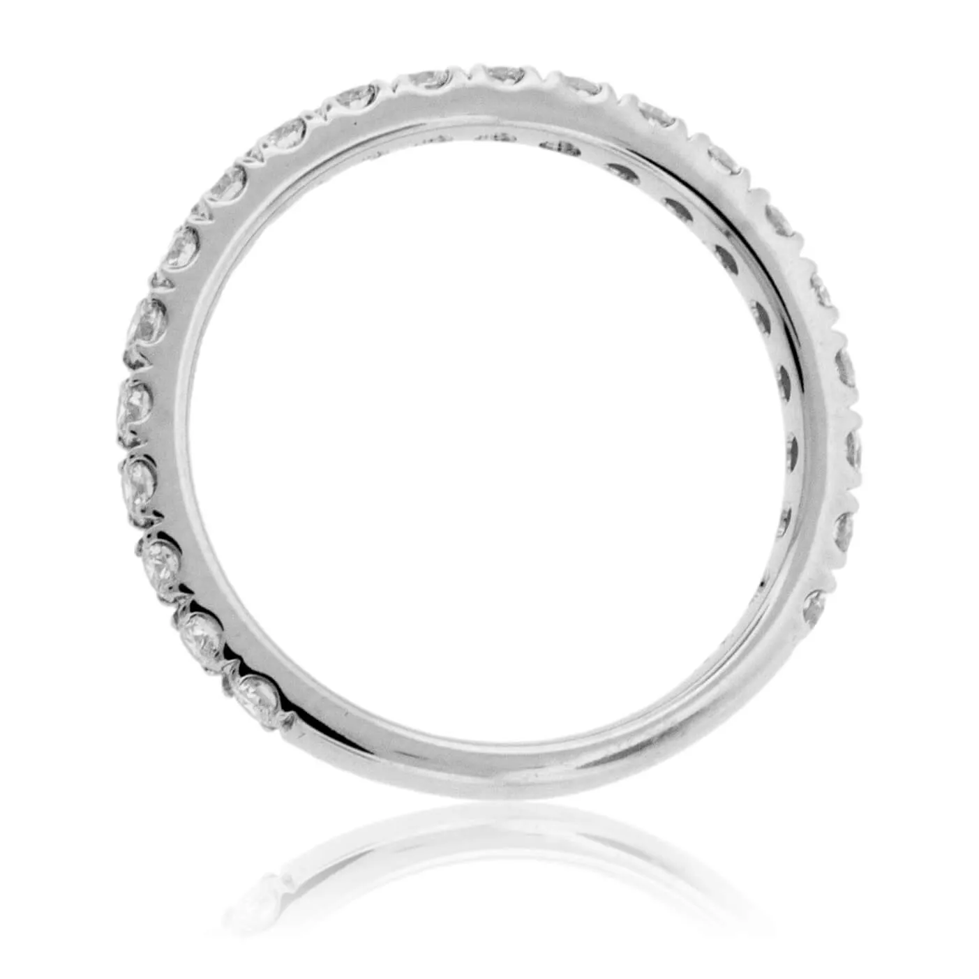 14K White Gold Diamond Accent Band (.60ctw)