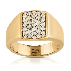 14k Yellow Gold Diamond Ring 0.7 Ctw