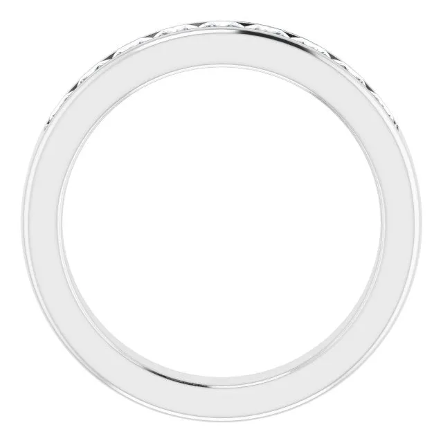 1.50 ctw Channel Set Princess Diamond Men's Ring