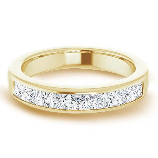 1.50 ctw Channel Set Princess Diamond Men's Ring