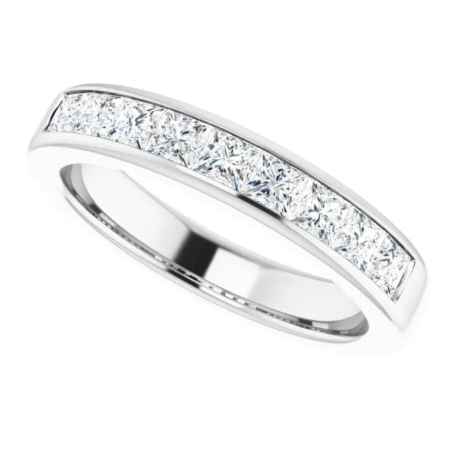 1.50 ctw Channel Set Princess Diamond Men's Ring