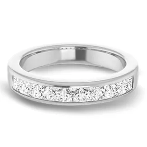 1.50 ctw Channel Set Princess Diamond Men's Ring