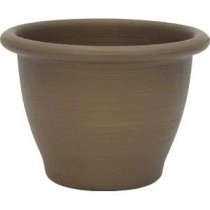 16-inch Snap-Fit Poly Planter in Antique Bronze Finish