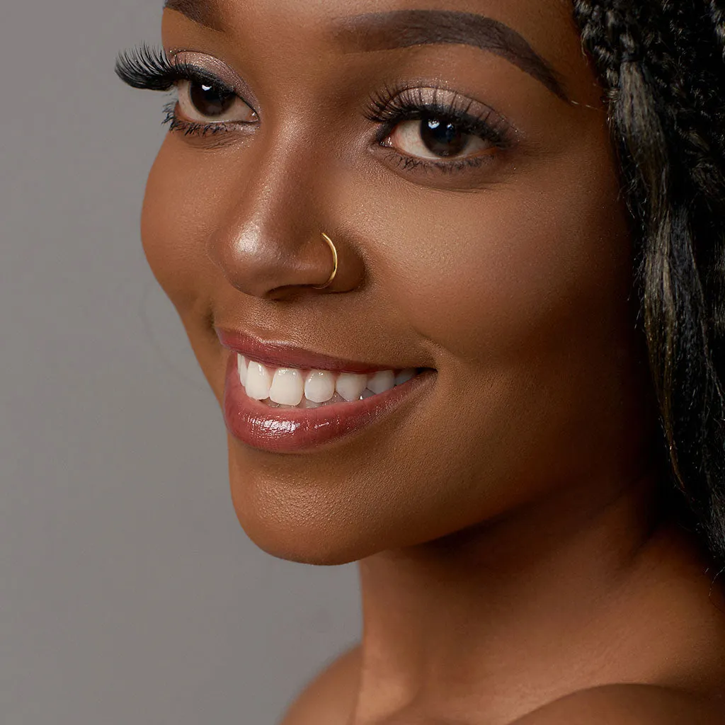 18G Implant Grade Titanium Flat Top Nose Hoop Rings