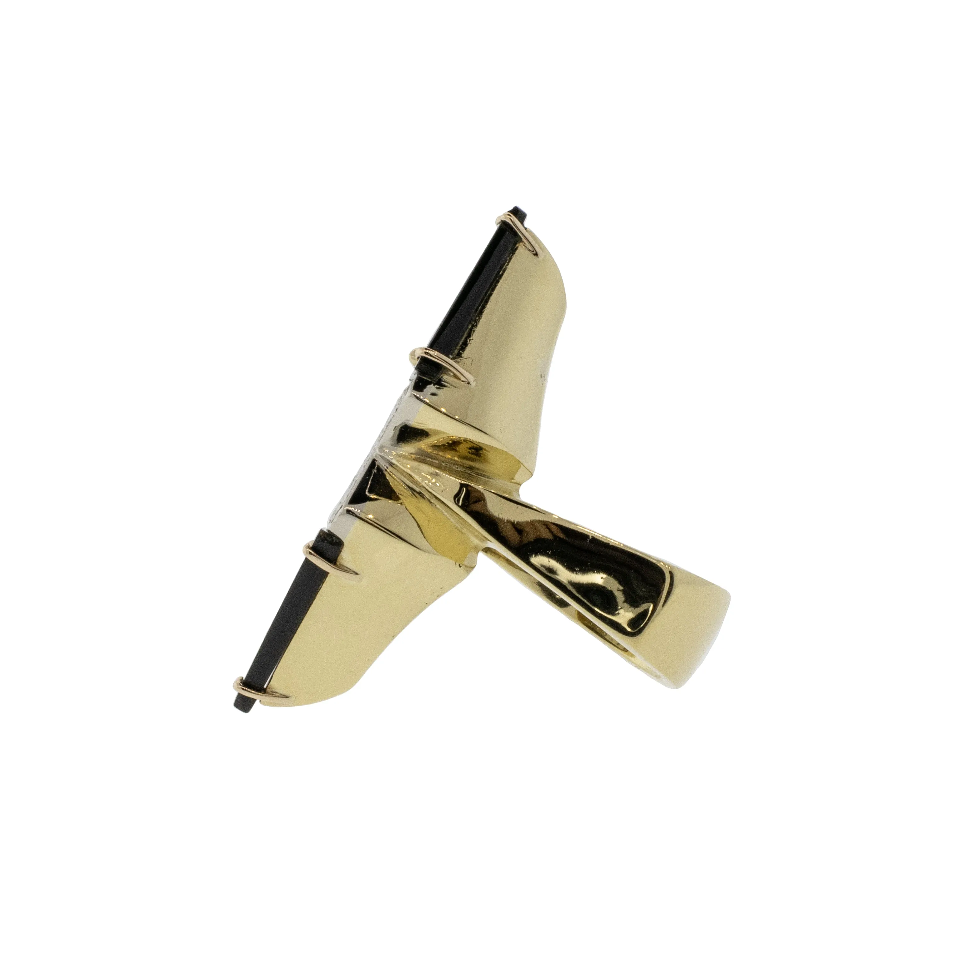 18K Onyx and Diamond Cocktail Ring