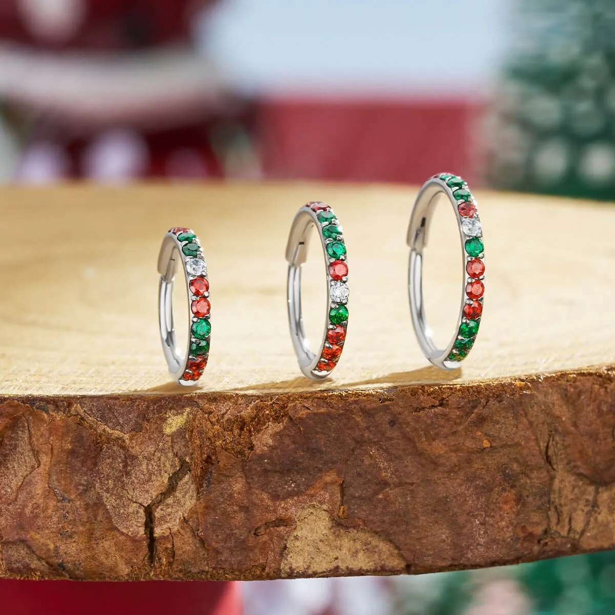 20G Christmas Color Combo Nose Hoop