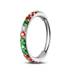 20G Christmas Color Combo Nose Hoop