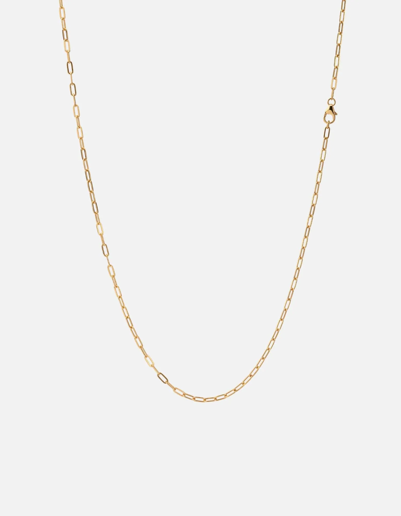 2.5mm Volt Link Cable Chain Necklace, Gold Vermeil
