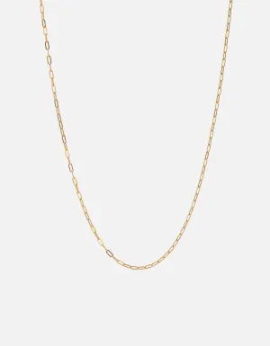 2.5mm Volt Link Cable Chain Necklace, Gold Vermeil