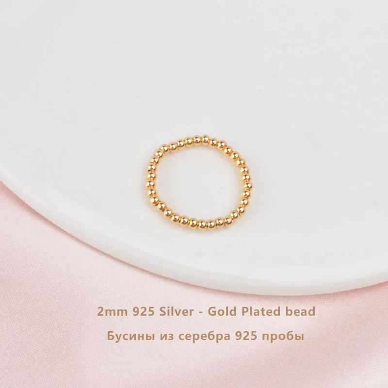 3-4mm Mini Small Natural Freshwater Pearl Rings for Women Real 925 Sterling Silver Jewelry
