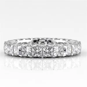 3.76 ct. Princess And Round Diamond Eternity Band