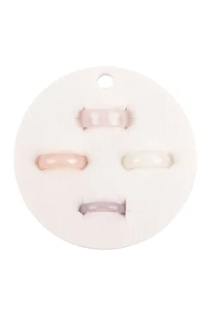 4 PCS RING SET ACRYLIC