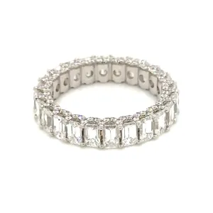 4.18ct t.w. All the Way Around Emerald-cut Diamond Eternity Band Ring