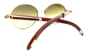 55-18 Bagatelle Gold & Wood Full Diamond Rim