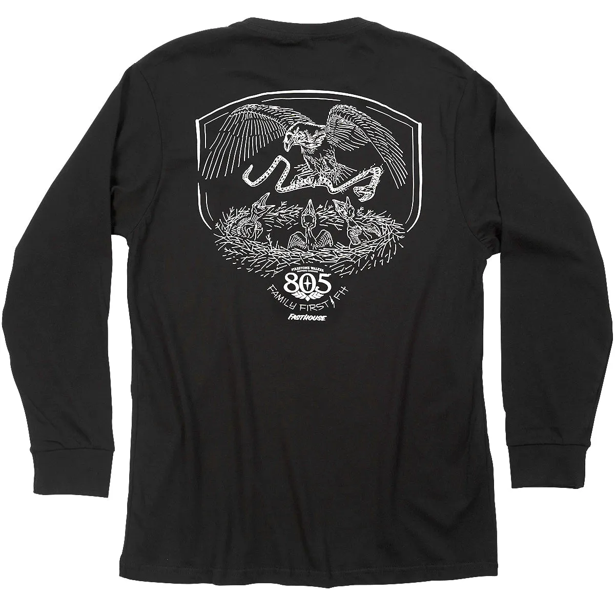 805 Family First Long Sleeve Tee - Black