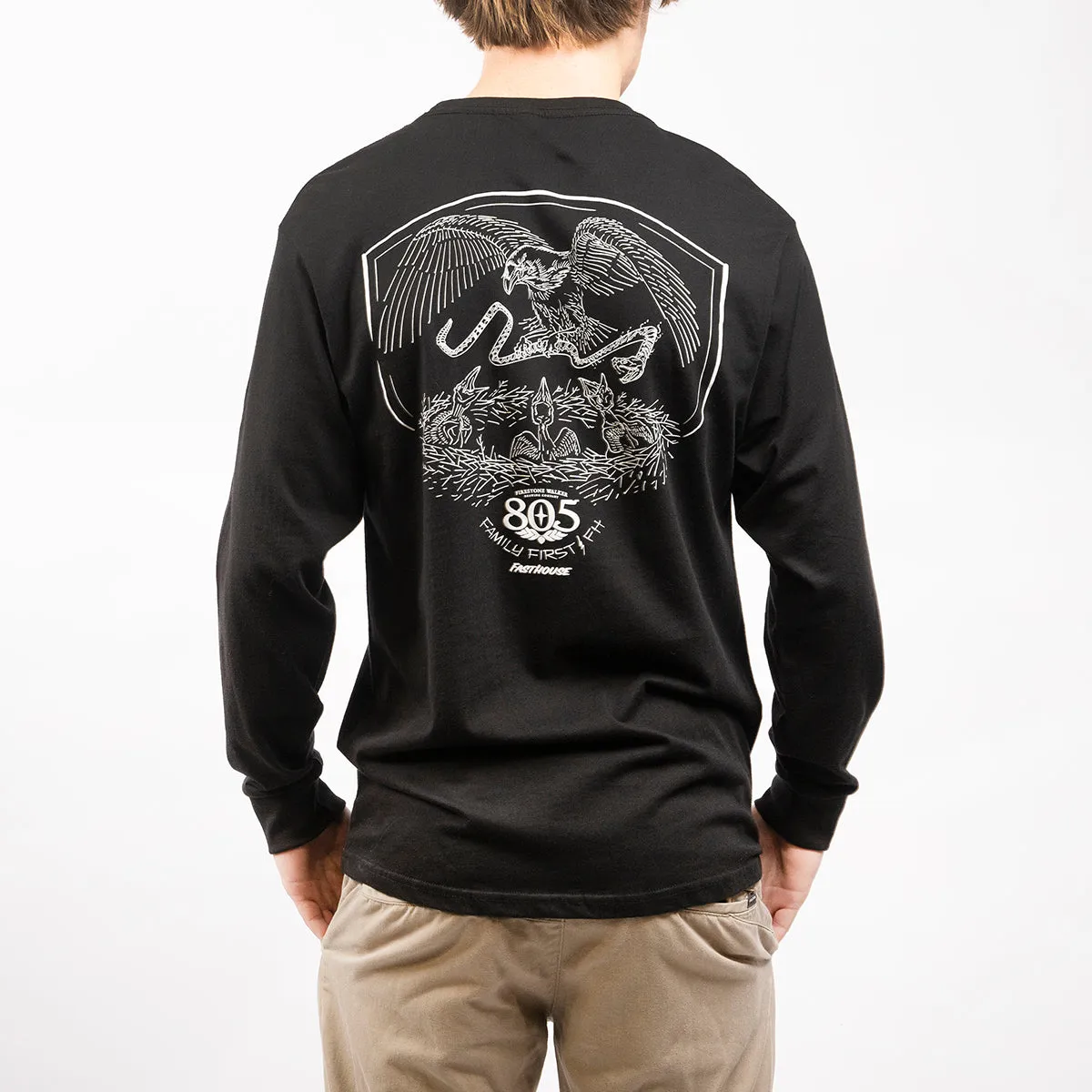 805 Family First Long Sleeve Tee - Black
