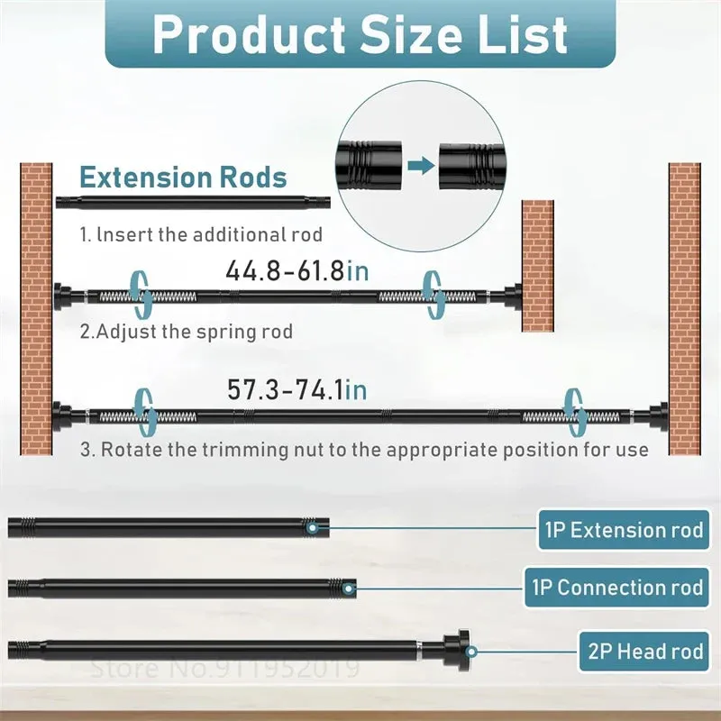 Adjustable Spring Tension Rod