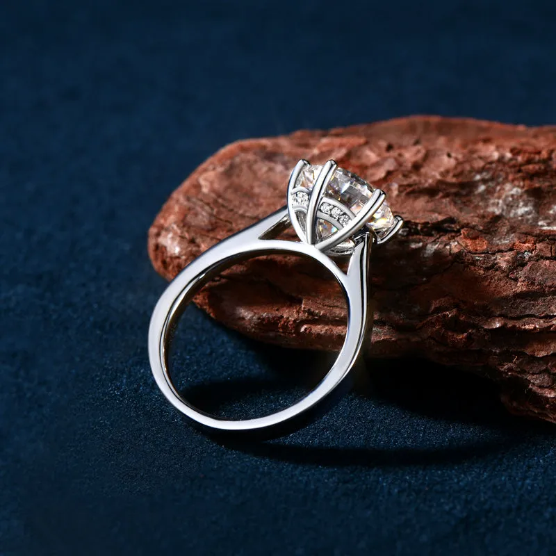 Ainuoshi Round Cut Created Diamond Ring