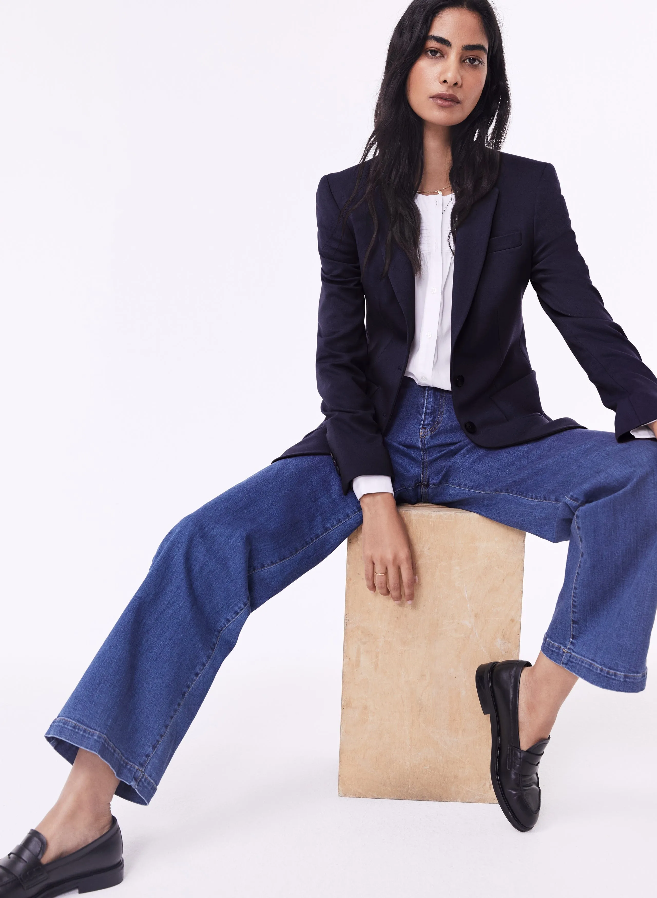 Alanis LENZING™ ECOVERO™ Jacket | Classic Navy