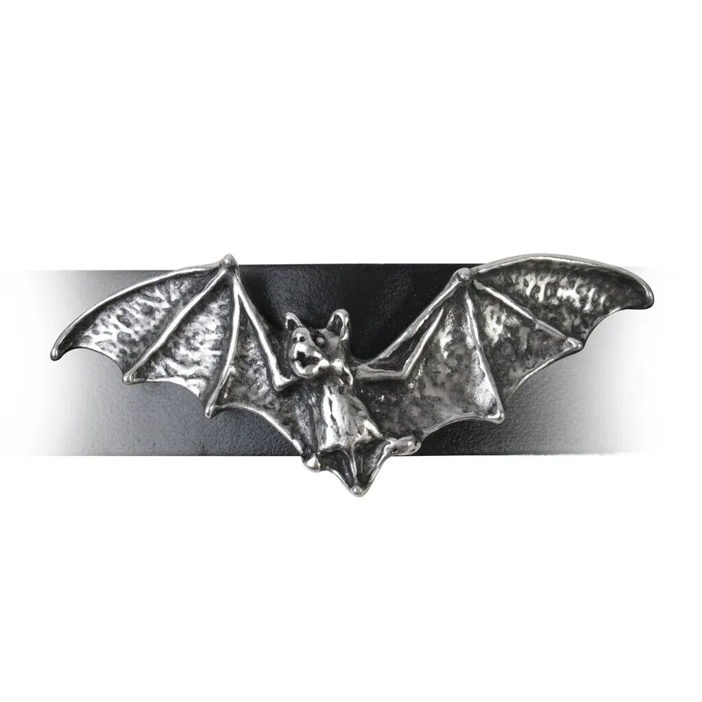 Alchemy A111 Desmodus Wriststrap Gothic Bat Wings Black Leather Strap Buckle