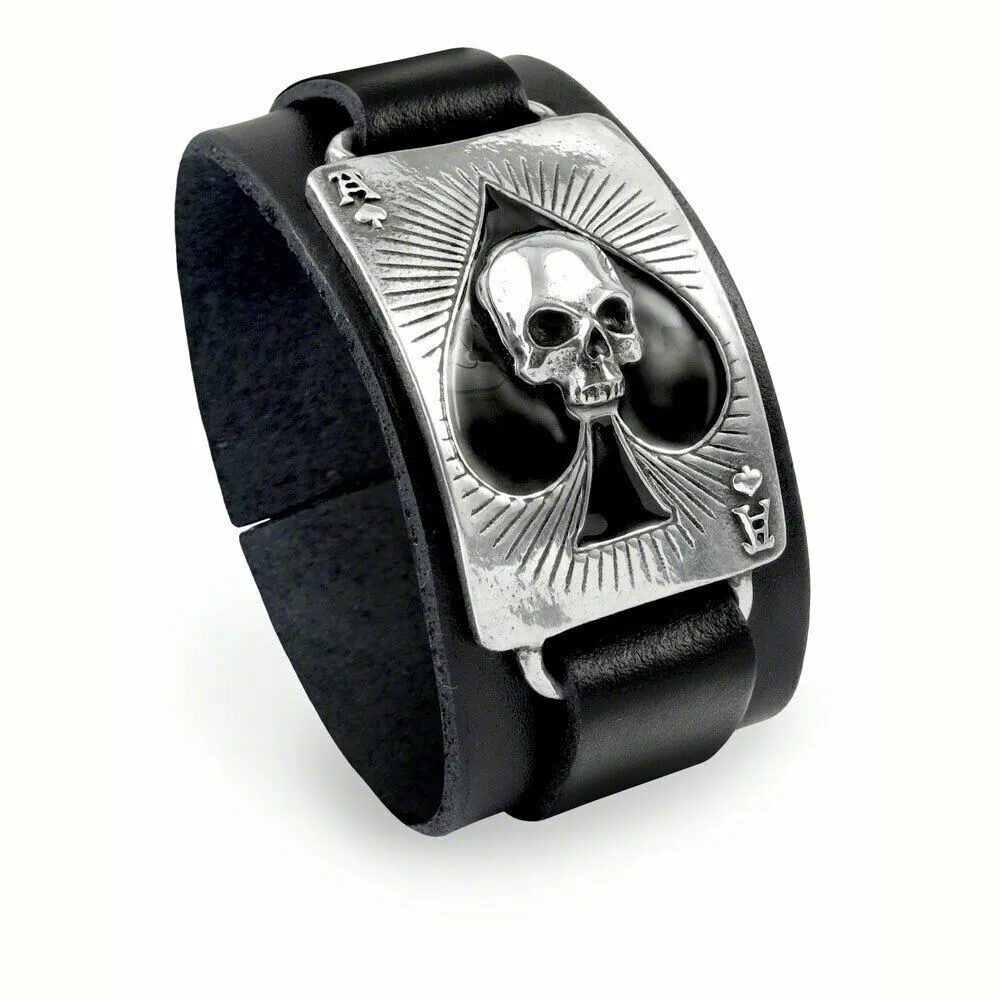 Alchemy Gothic A125 Wild Black Rose Bracelet CHOOSE Size