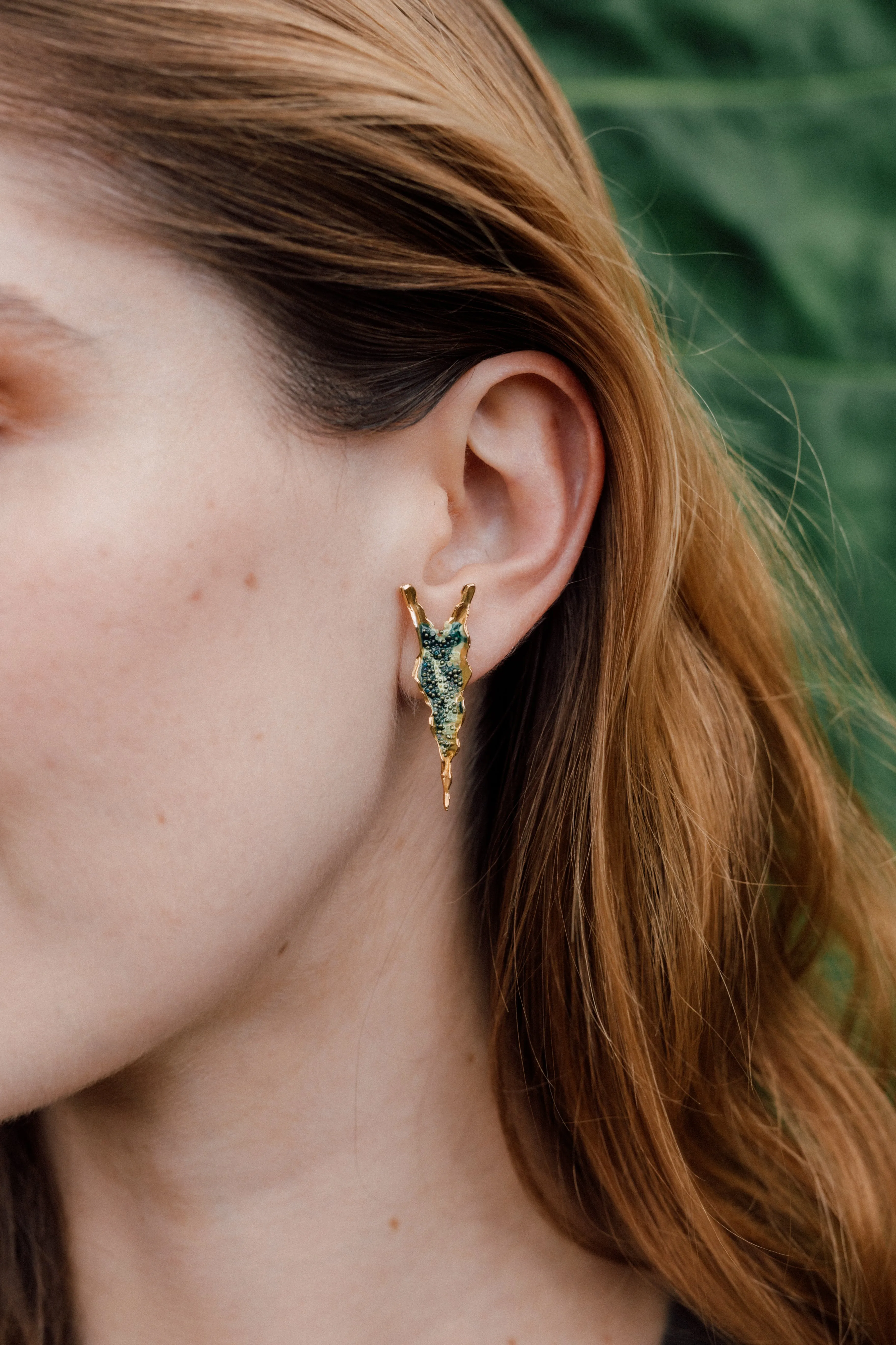 Alocasia Velvet Earrings