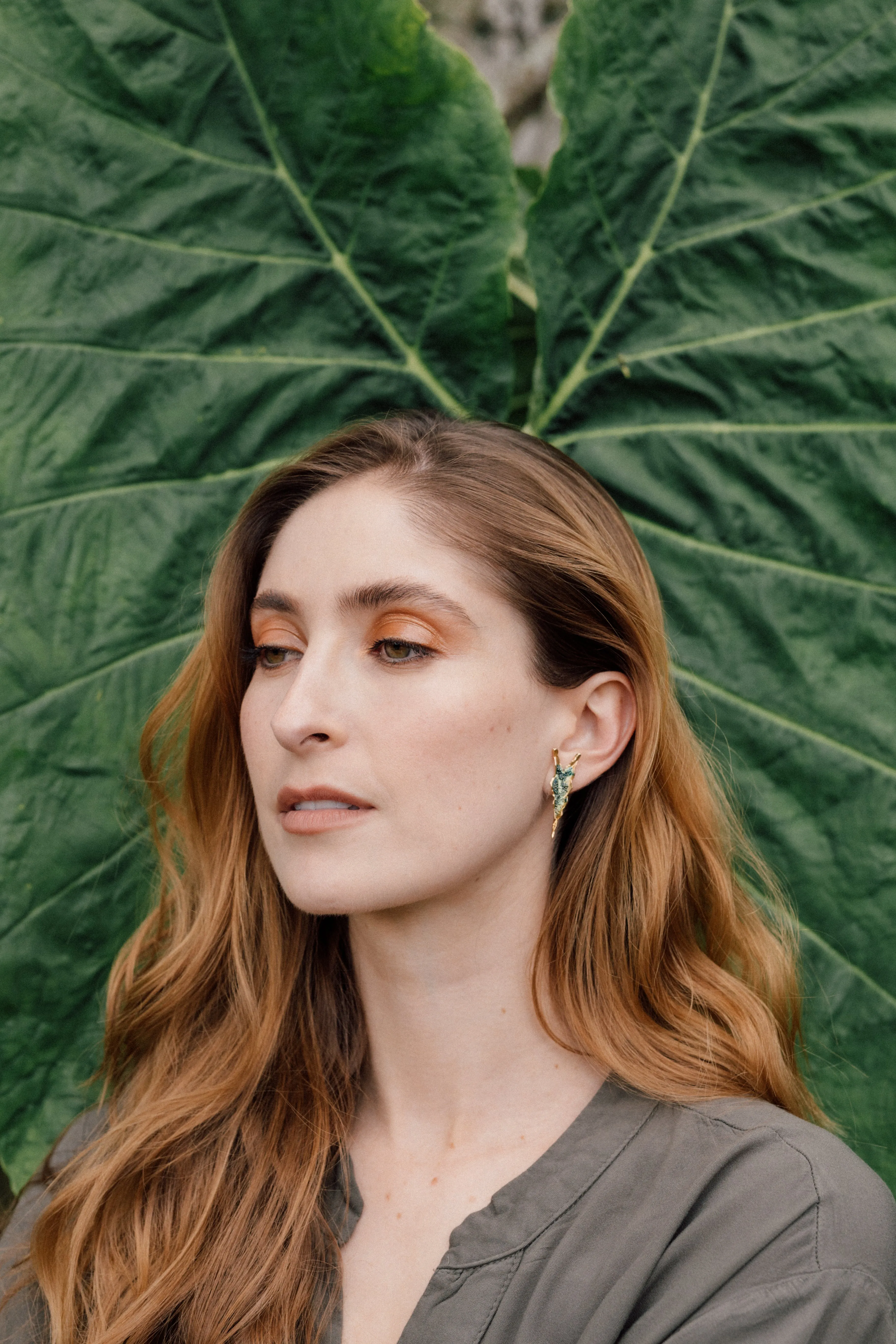 Alocasia Velvet Earrings