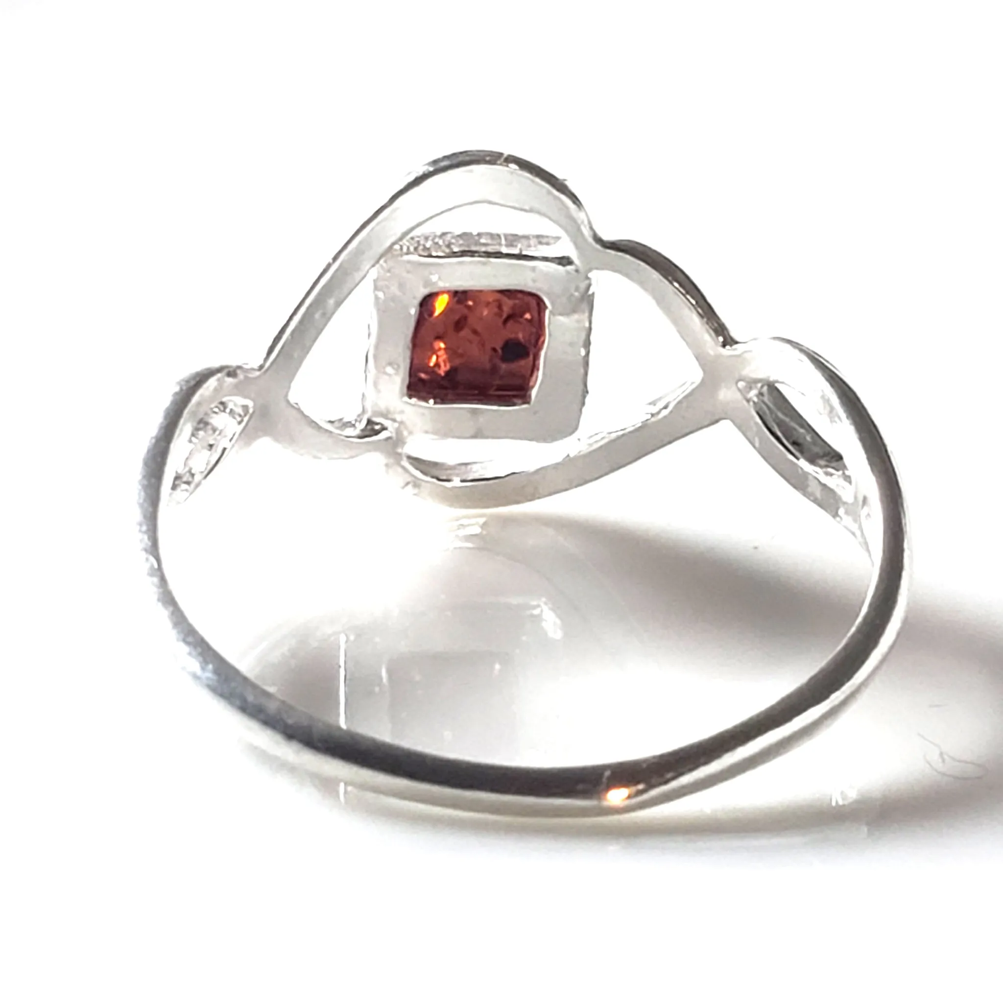 Amber Sterling Silver Celtic Ring